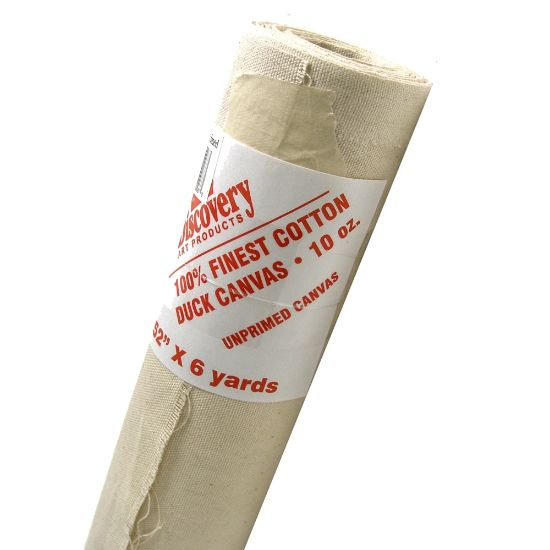 Picture of Discovery Unprimed Cotton Canvas Roll, 52in x 6 Yd.