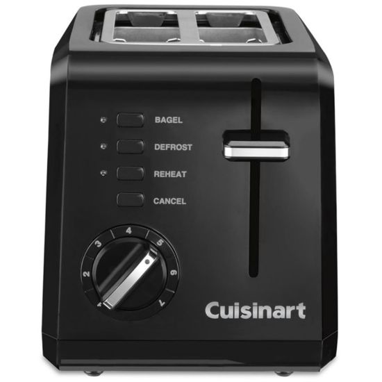 Picture of Cuisinart 2-Slice Compact Plastic Toaster, Black