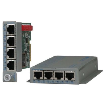 Picture of Omnitron Systems iConverter 8482-4-D 4GT Ethernet Switch - 4 Ports - Gigabit Ethernet, Fast Ethernet - 10/100/1000Base-T - 2 Layer Supported - Wall Mountable - Lifetime Limited Warranty