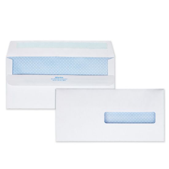 Picture of Quality Park Medical Claim Business Envelopes With Self Seal, #10, 4/12in x 9 1/2in, White, Box Of 500