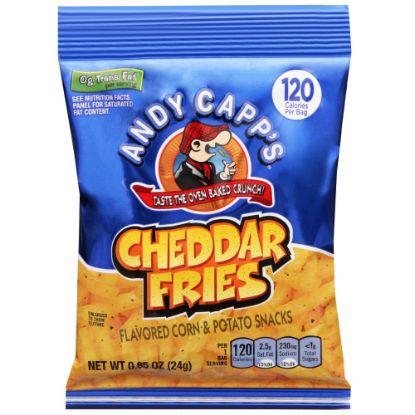 Picture of Andy Capps Snack Fries, Cheddar, 0.85 Oz Bag, Box Of 72