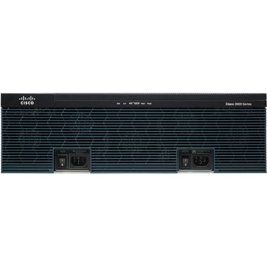 Picture of Cisco 3925 Integrated Service Router - 3 Ports - Management Port - 13 - 1 GB - Gigabit Ethernet - 3U - Rack-mountable