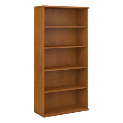 Picture of Bush Business Furniture Components 73inH 5-Shelf Bookcase, Natural Cherry, Standard Delivery