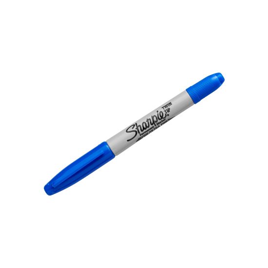 Picture of Sharpie Twin-Tip Permanent Marker, Blue