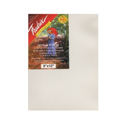 Picture of Fredrix Red Label Stretched Cotton Canvases, 9in x 12in x 11/16in, Pack Of 3