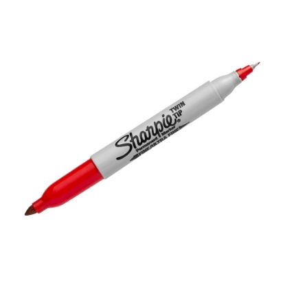 Picture of Sharpie Twin-Tip Permanent Marker, Red