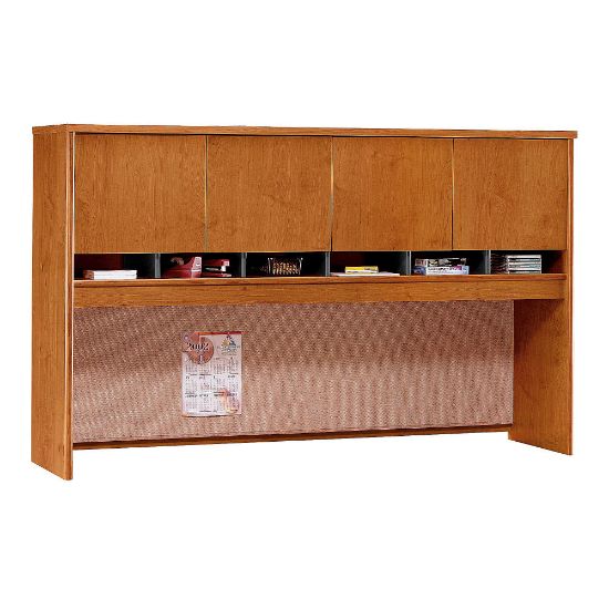 Picture of Bush Business Furniture Components 4 Door Hutch, 72inW, Natural Cherry, Standard Delivery