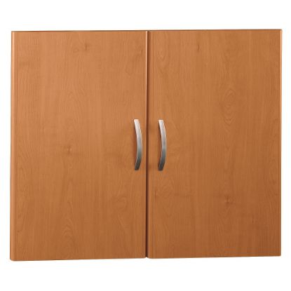 Picture of Bush Business Furniture Components Half-Height 2 Door Kit, Natural Cherry, Standard Delivery