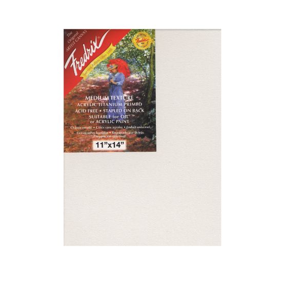 Picture of Fredrix Red Label Stretched Cotton Canvases, 11in x 14in x 11/16in, Pack Of 2