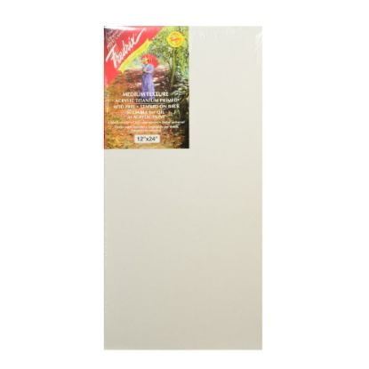 Picture of Fredrix Red Label Stretched Cotton Canvases, 12in x 24in x 11/16in, Pack Of 2