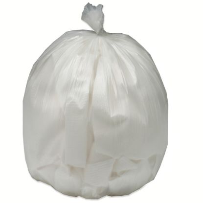 Picture of SKILCRAFT Trash Bags, 34 gal, 32inH x 44inW, Clear, 100 Bags (AbilityOne NSN1506256)