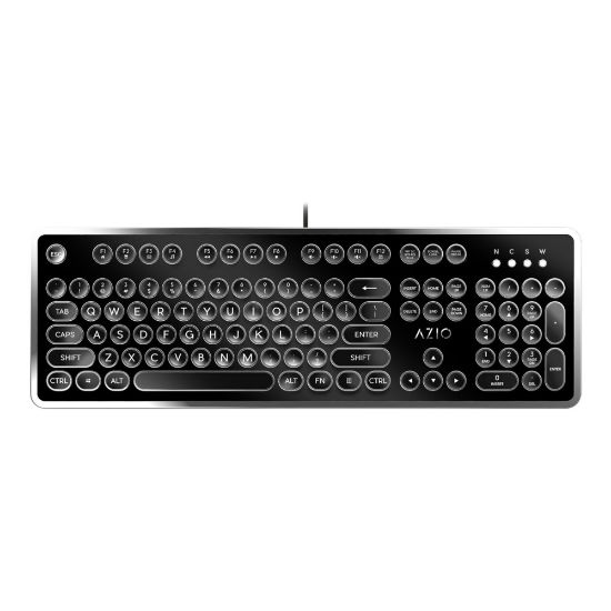 Picture of Azio MK Retro USB Keyboard, Black, MK-RETRO-01-US