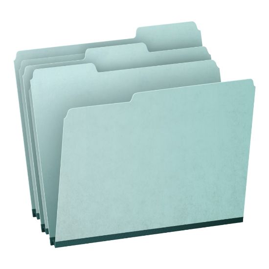 Picture of Pendaflex 1/3-Cut Pressboard Tab Folders, Letter Size, Blue, Box Of 25