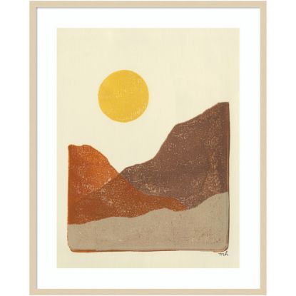 Picture of Amanti Art Sedona Sun I by Moira Hershey Wood Framed Wall Art Print, 33inW x 41inH, Natural