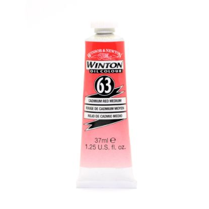 Picture of Winsor & Newton Winton Oil Colors, 37 mL, Cadmium Red Light, Pack Of 2