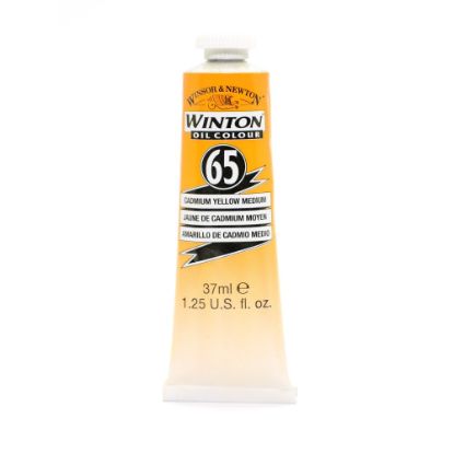 Picture of Winsor & Newton Winton Oil Colors, 37 mL, Cadmium Yellow Medium, Pack Of 2