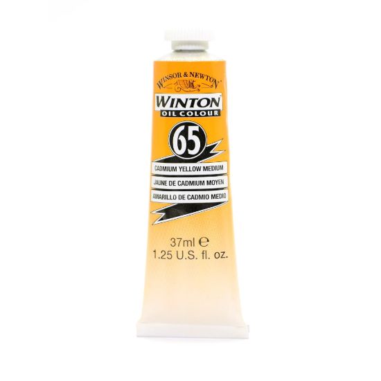 Picture of Winsor & Newton Winton Oil Colors, 37 mL, Cadmium Yellow Medium, Pack Of 2