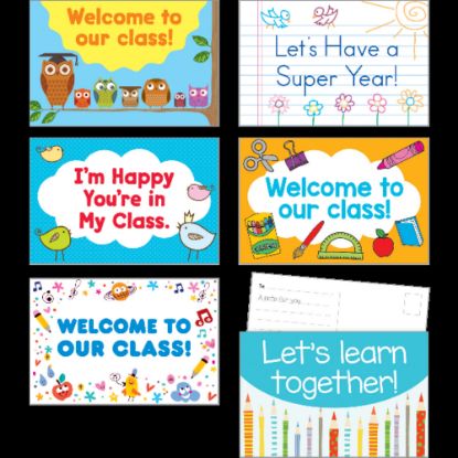 Picture of Scholastic Teachers Friend Postcards, 6in x 4in, Back To School, Kindergarten - Grade 5, Pack Of 36