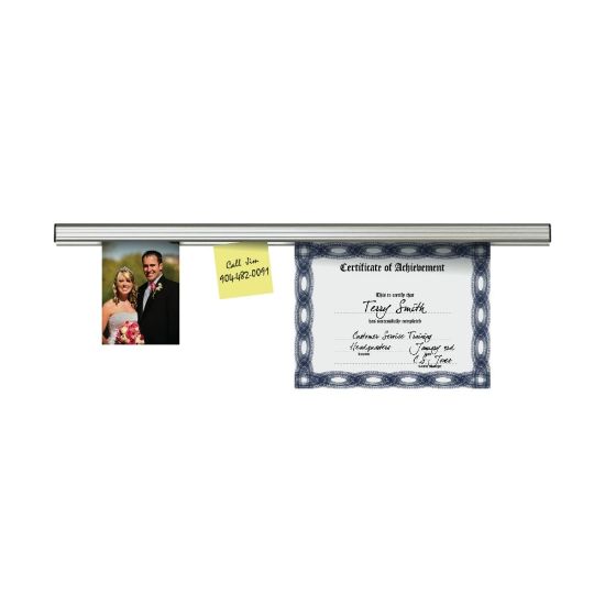 Picture of Advantus Grip-A-Strip Display Rail, 1 1/2in x 96in, Satin