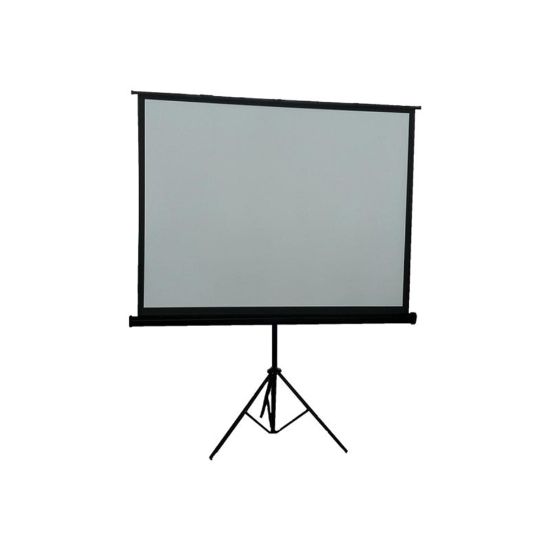 Picture of Inland Portable Projection Screen - Projection screen - 84in (83.9 in) - 4:3 - Matte White - black