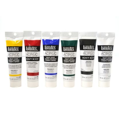 Picture of Liquitex Classic Heavy Body Studio Acrylic Color Set, 2 Oz, Assorted Colors, Set Of 6