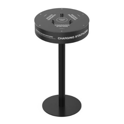 Picture of ChargeTech Free-Standing Phone Charging Table, Black