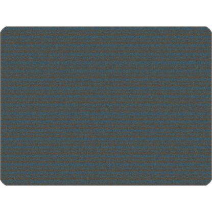 Picture of Carpets for Kids KIDSoft Subtle Stripes Tonal Solid Rug, 3" x 4ft, Gray/Blue