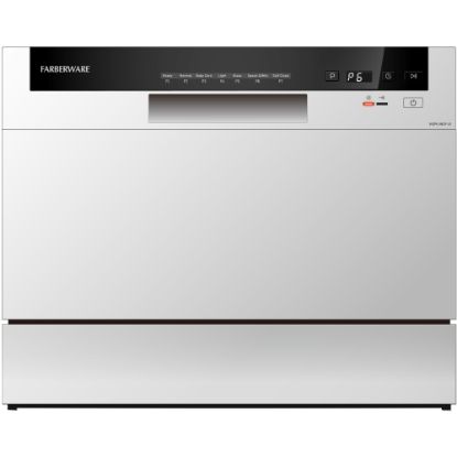 Picture of Farberware Professional FCD06 Counter-Top Dishwasher, 17-1/4inH x 21-13/16inW x 21-3/4inD, White