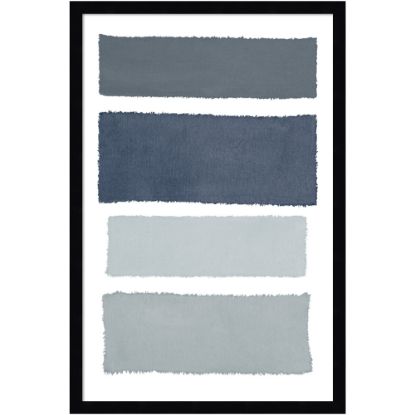 Picture of Amanti Art Painted Weaving I Gray by Piper Rhue Wood Framed Wall Art Print, 18inW x 26inH, Black