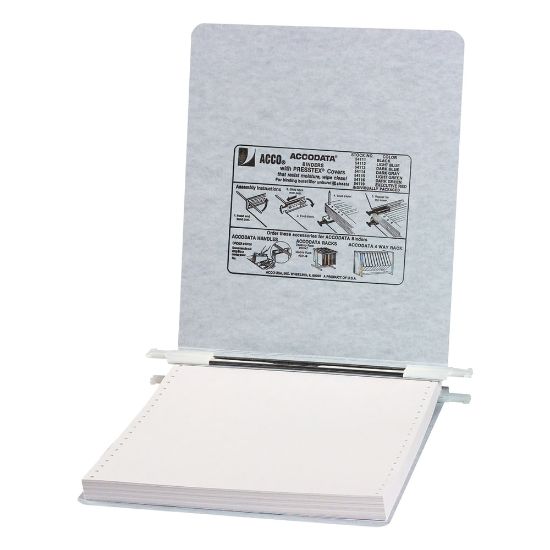 Picture of Wilson Jones Presstex Pressboard Data Binder, 60% Recycled, Light Gray