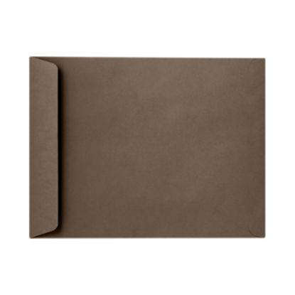 Picture of LUX Open-End Envelopes, 6in x 9in, Peel & Press Closure, Chocolate Brown, Pack Of 50