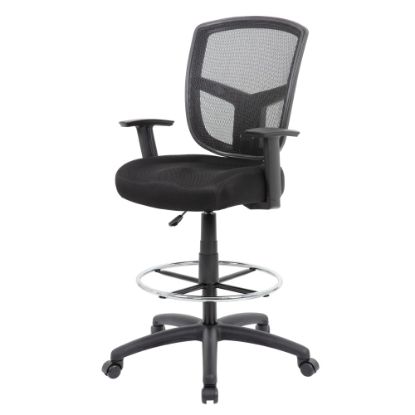 Picture of Boss Office Products Contract Mesh Drafting Stool, Black