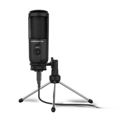 Picture of Volkano Stream Series USB 2.0 Microphone, Black, VK-20153-BK