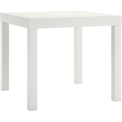 Picture of Ameriwood Home Parsons Engineered Wood End Table, 17-1/2inH x 20inW x 20inD, White