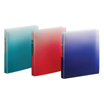 Picture of Office Depot Brand Everbind Fashion 3-Ring Binder, 1in Round Rings, Ombre Smoke, Pack Of 12