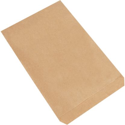 Picture of Partners Brand Flat Merchandise Bags, 7 1/2inW x 10 1/2inD, Kraft, Case Of 2,000