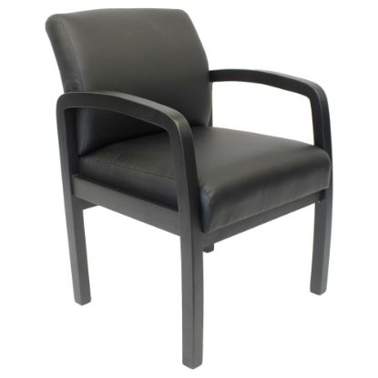 Picture of Boss Office Products Guest Chair with Antimicrobial Protection Black