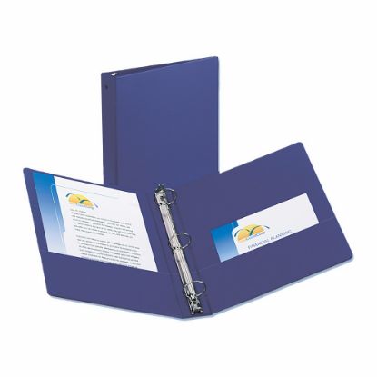 Picture of Avery Economy 3-Ring Binder, 1 1/2in Round Rings, 51% Recycled, Blue