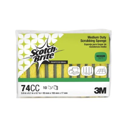 Picture of Scotch-Brite Medium-Duty No. 74CC Scrub Sponges, Pack Of 10