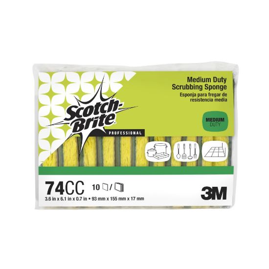 Picture of Scotch-Brite Medium-Duty No. 74CC Scrub Sponges, Pack Of 10