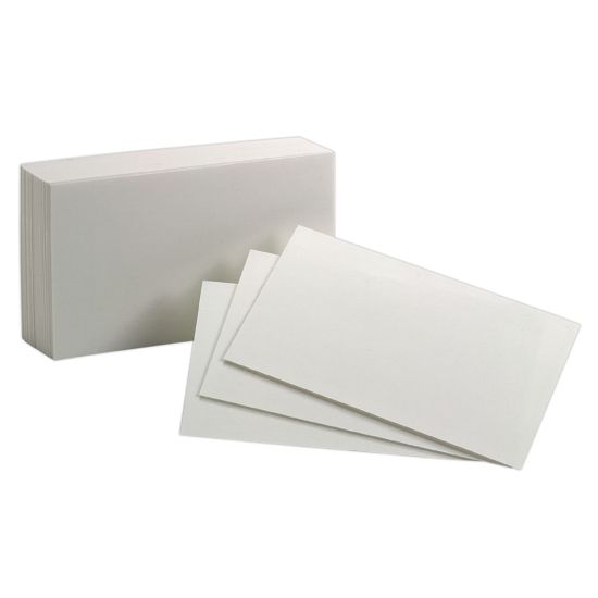 Picture of Oxford Index Cards, Blank, 3in x 5in, White, Pack Of 100