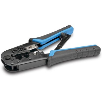 Picture of Tripp Lite RJ11 RJ12 RJ45 Crimping Tool with Cable Stripper Cat5e Cat6 - Heavy Duty, Comfortable Grip