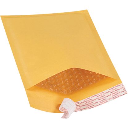 Picture of Office Depot Brand Kraft Self-Seal Bubble Mailers, #0, 6in x 10in, Pack Of 25