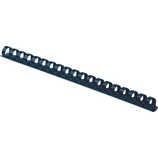 Picture of Fellowes 19-Ring Plastic Comb Binding, 0.4in x 10.8in x 0.4in, Navy, Pack Of 100