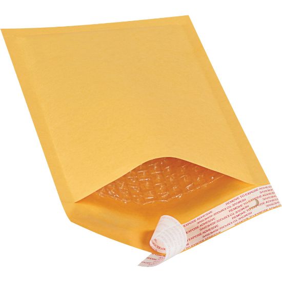 Picture of Partners Brand Kraft EZ Open Tear-Tab Bubble Mailers, #00, 5in x 10in, Pack Of 25