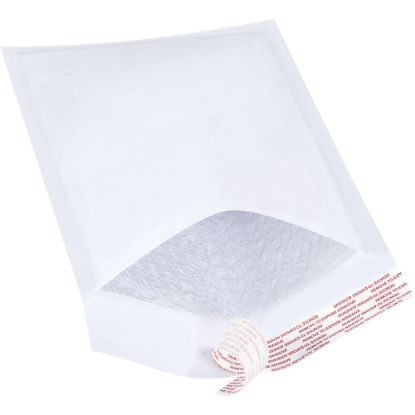 Picture of Partners Brand White Self-Seal Bubble Mailers, #1, 7 1/4in x 10in, Pack Of 25