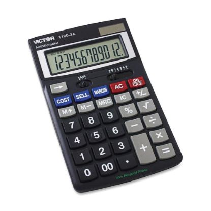 Picture of Victor 1180-3A 12-Digit Desktop Calculator With Antimicrobial Protection