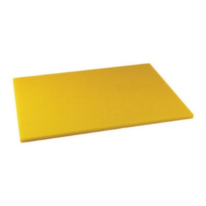 Picture of Winco Polyethylene Cutting Board, 1/2inH x 15inW x 20inD, Yellow