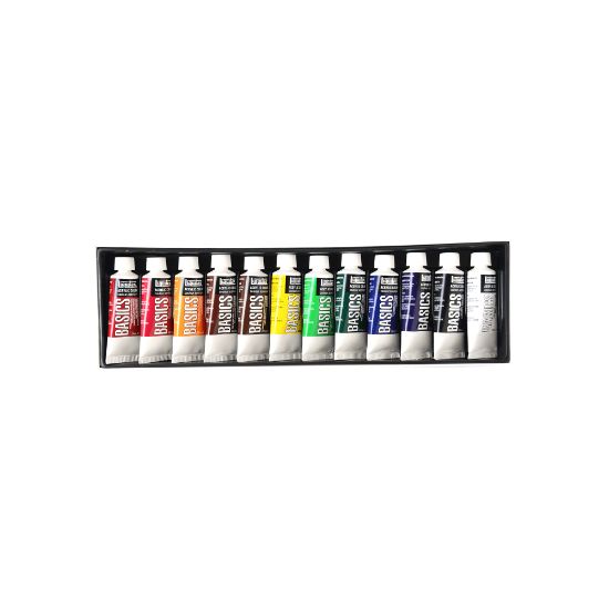 Picture of Liquitex Basics Value Series Acrylic Colors, 0.74 Oz, Assorted Colors, Set Of 12