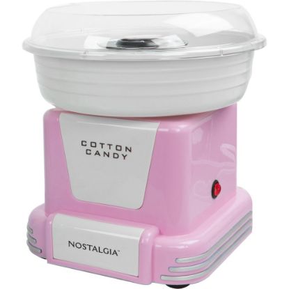 Picture of Nostalgia Electrics Retro Hard & Sugar-Free Candy Cotton Candy Maker, Pink